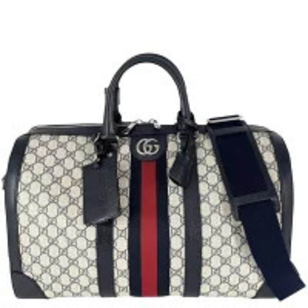 Gucci Ophidia Duffle Bag Boston Handbag Shoulder Crossbody Travel GG Supreme